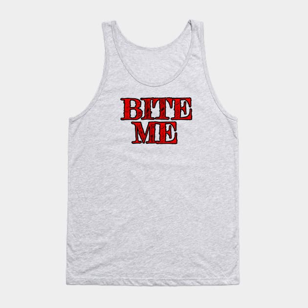 Bite Me Tank Top by LefTEE Designs